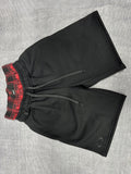 Black Double Waist Shorts