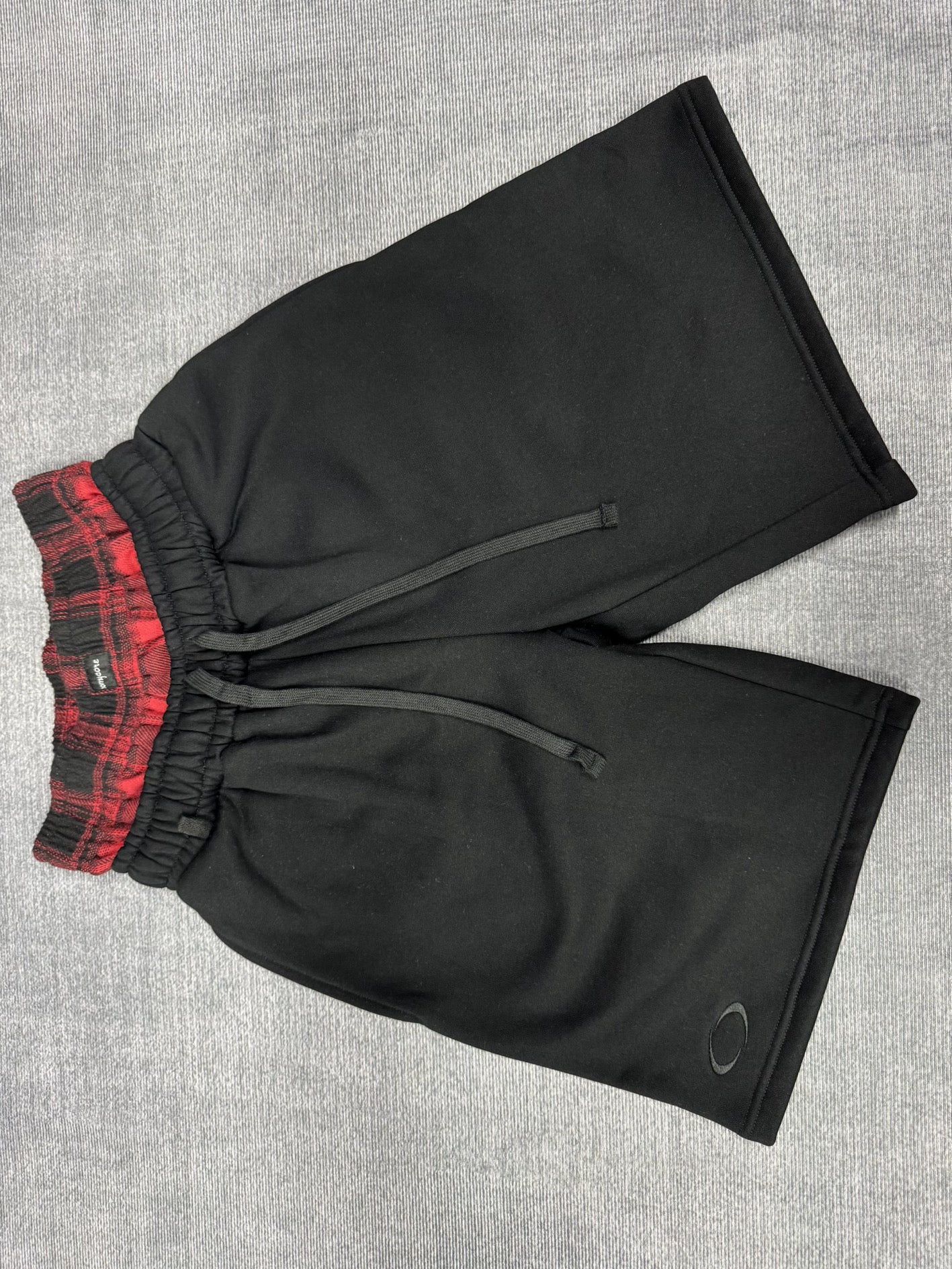 Black Double Waist Shorts