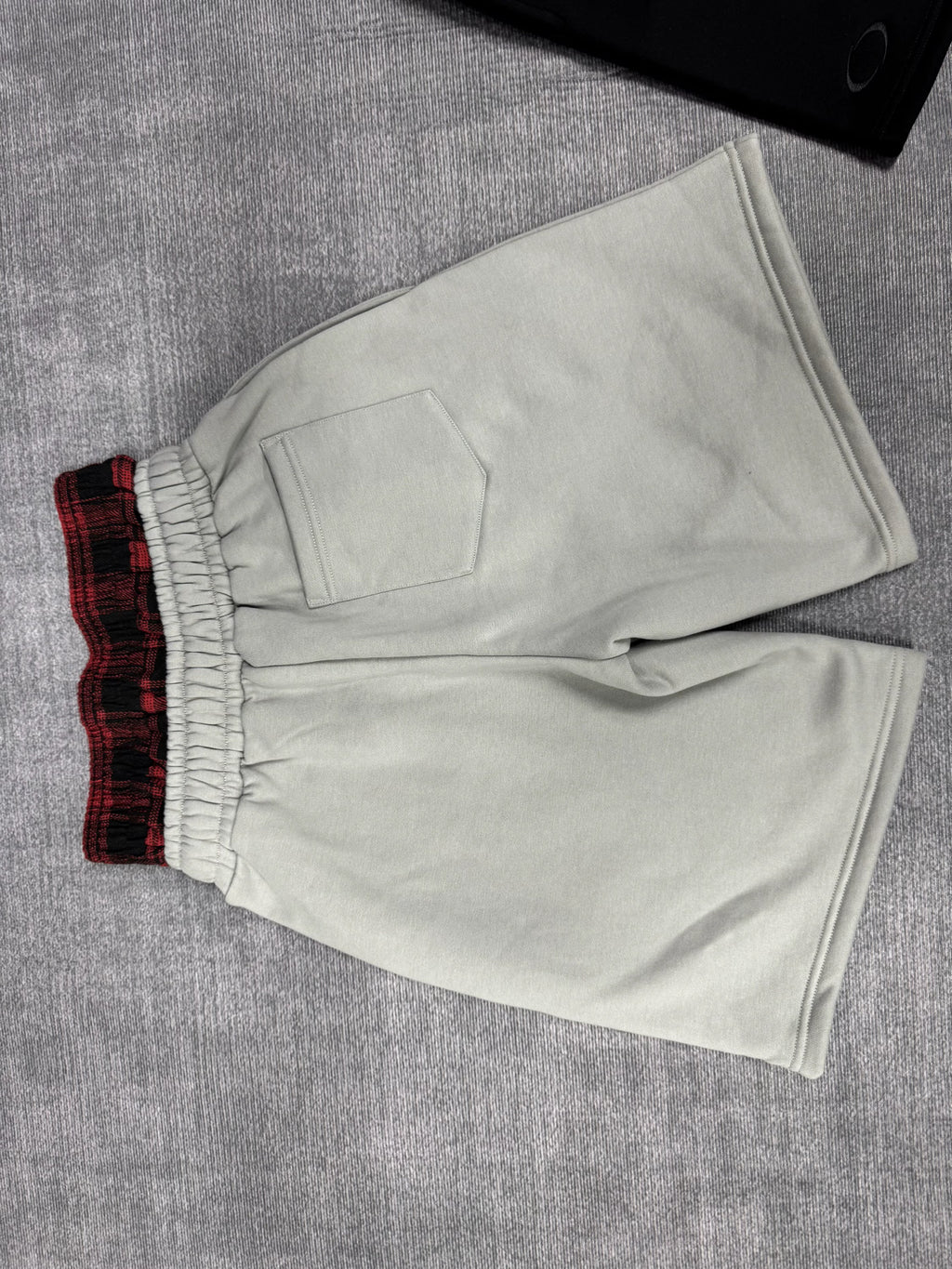 Grey Double Waist Shorts